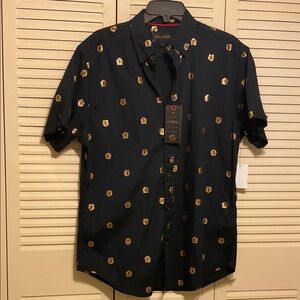 New Tiger Short Sleeve Button Down Shirt